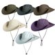 thumbnail image 2 of Sombrero de pesca, Sombrero para el sol Sombrero de playa Sombrero para el sol de ala ancha TUNC Sencillez, 2 of 5