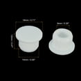 thumbnail image 3 of Tapón de goma de silicona Uxcell, tapón blanco para agujeros de 13-14 mm, paquete de 10, 3 of 5