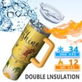 thumbnail image 2 of 40 oz Sunflower Tumbler with Spill Proof Lid, Handle 40oz Sunflower Theme Tumbler, Straw Double Insulated Editor's Pick Gifts Travel Must Haves, 2 of 5