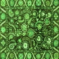 thumbnail image 1 of Ahgly Company Indoor Square Oriental Green Traditional Area Rugs, 5' Square, 1 of 4