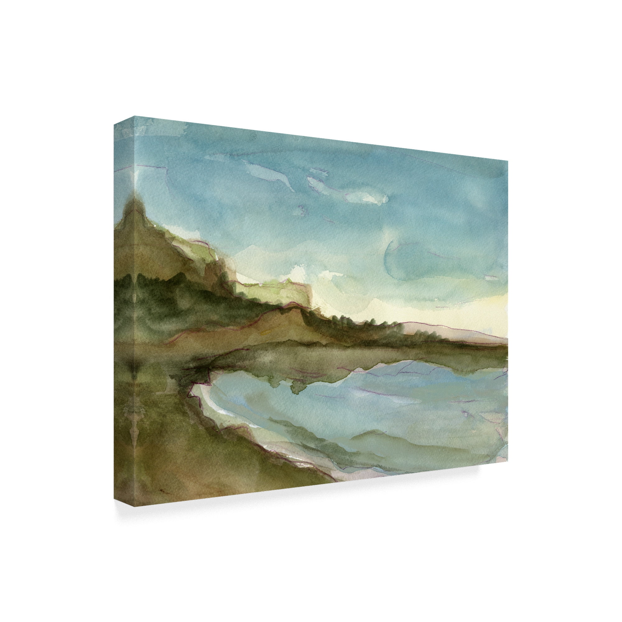 Trademark Fine Art 'Plein Air Landscape III' Canvas Art by Ethan Harper