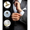 thumbnail image 5 of Vittorio Vico Gold & Silver Colorful Bling Cufflinks (15xx Series) by Classy Cufflinks, 5 of 188