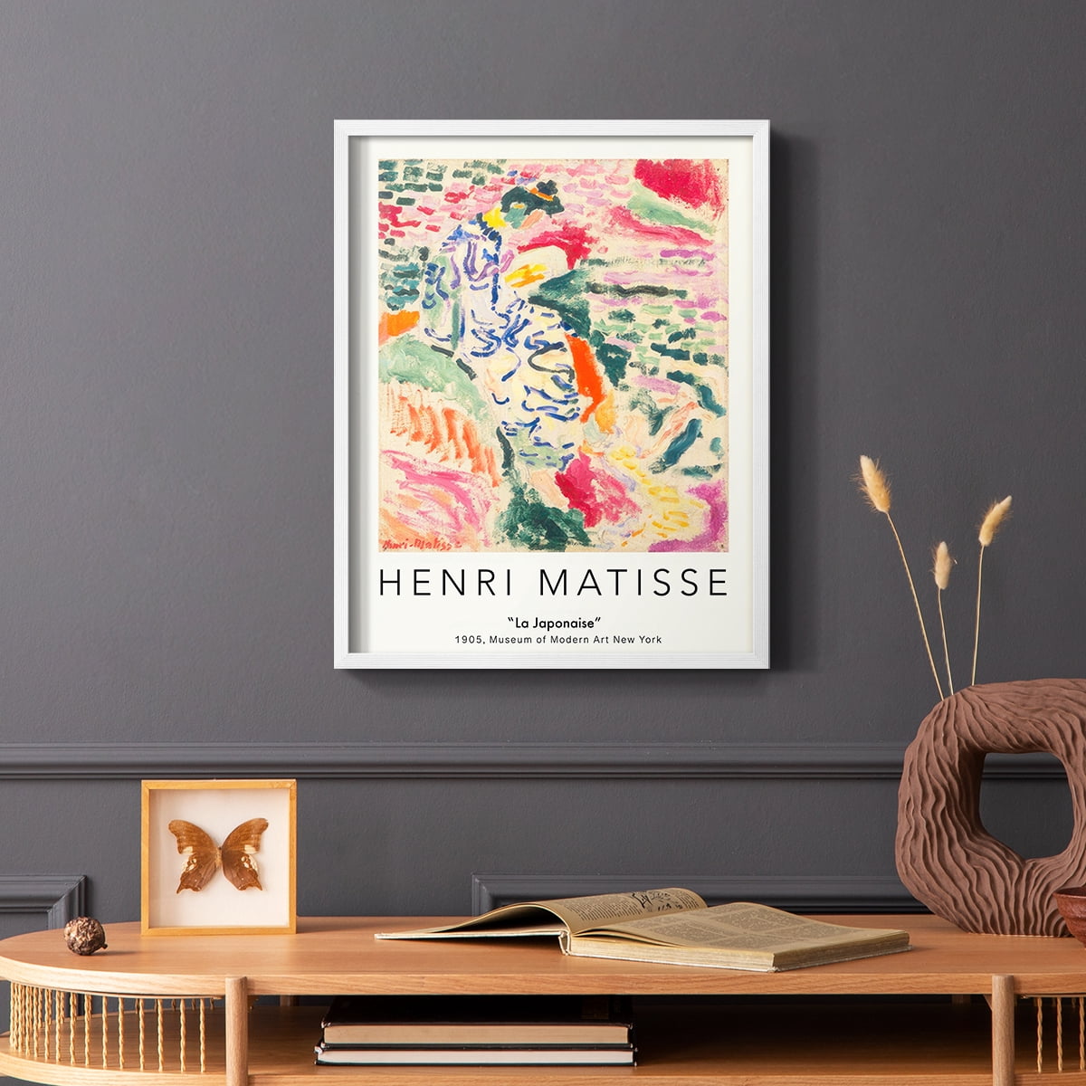 Matisse CLXXXI Framed Print in White Solid Wood 8 x 10 Framed Print