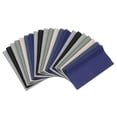 thumbnail image 1 of Paquetes de tela de algodón Uxcell, 21 piezas de 10 x 10 pulgadas, cuadrados de tela precortados de color sólido para costura, patchwork, quilting y manualidades DIY, azul oscuro, 1 of 6