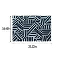 thumbnail image 3 of Vixolx Diamond Area Rug, Cotton Hand Woven Reversible Checkered Bathroom Rugs, Geometric Entry Mat, Machine Washable, Long - Lasting - Black, 24x36 Inches, 3 of 8
