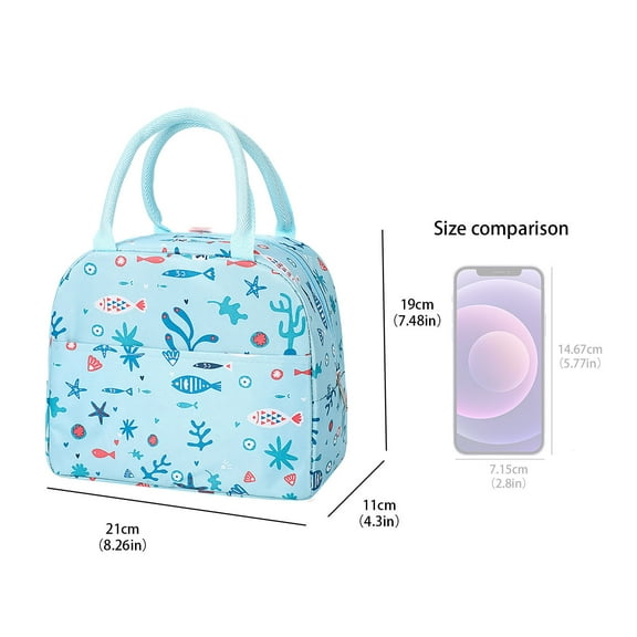 Giyblacko Insulated Tote Lunch Box Bags Insulated Lunch Bag For Women Compact Reusable Tote Cooler Bag Lunch Pail