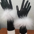 thumbnail image 2 of 2 Pcs Bracelet Manchette à Plumes Blanches, Manchette Ajustable pour Femmes, 2 of 5