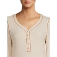 thumbnail image 4 of Time and Tru Women's Long Sleeve Henley Top, 4 of 5