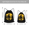 thumbnail image 4 of XMXT Unisex Drawstring Backpack for Women Men, Yellow Sasquatch Print Waterproof Gym Bag String Bags for Shopping Sport Travel, s, 4 of 8