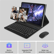 Tablet Android 14 Tablet,128GB ROM+24GB RAM (8+16Virtual)+1TB TF Expand,10 Inch Android Tablet with Keyboard,5G WiFi Tablet,Octa-Core Processor,13MP+8MP Camera,Bluetooth,GPS,FHD Display,2 In 1 Tablet