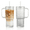 Clear-Bubble-2Pcs, variant on 20 oz Glass Tumbler with Lid and Straw, Glass Iced Coffee Cups, Spill-proof Glasses Tumbler with Handle, Hobnail Glasses Drinking Set of 2, Vintage Glassware for Cocktail, Juice, Smoothies