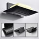 thumbnail image 3 of Wall Mounted Soap Dish, Adhesive Shower Soap Holder, Metal Soap Box Shelf without Drilling for Bathroom, Kitchen Sponge Holder Black, 3 of 5