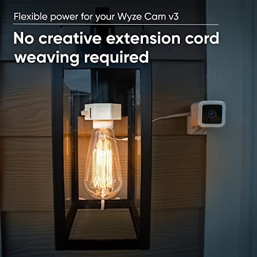 Adaptador de corriente de enchufe de lámpara WYZE para Wyze Cam v3