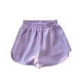 thumbnail image 3 of LYMAYTER 1-9 Years Kids Boys Girls Sweat Pants Shorts Toddler Summer Solid Color Elastic Shorts Baby Loose Breathable Shorts, 3 of 10