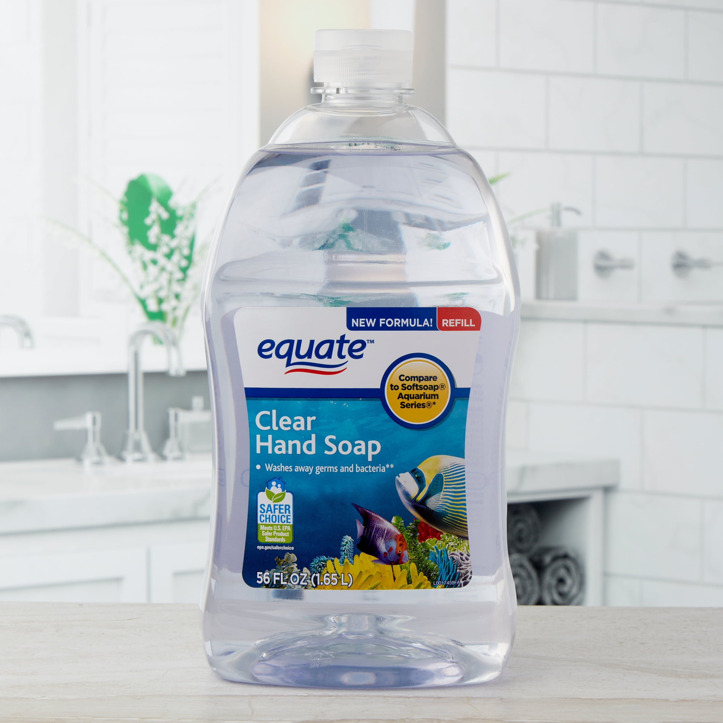 Equate Liquid Hand Soap Refill, Clear, 56 oz - Walmart.com