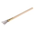 thumbnail image 1 of AMLESO Wooden Handle Feather Wire Texture Brush Clay Pottery Modeling Tool 165x23mm, 1 of 7