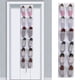 thumbnail image 2 of Bolsa para colgar en la puerta para guardar zapatos, 12 bolsillos de malla, estante para zapatos para colgar detrás de la puerta con 2 ganchos metálicos, 2 of 8