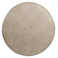 thumbnail image 4 of HomePop Pouf de Rangement Rond Transitionnel en Bois et Similicuir, Brun, 4 of 7