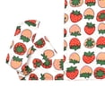 thumbnail image 4 of Portabebés de algodón con estampado de fresas rojas y dibujos animados para niños, 4 of 6