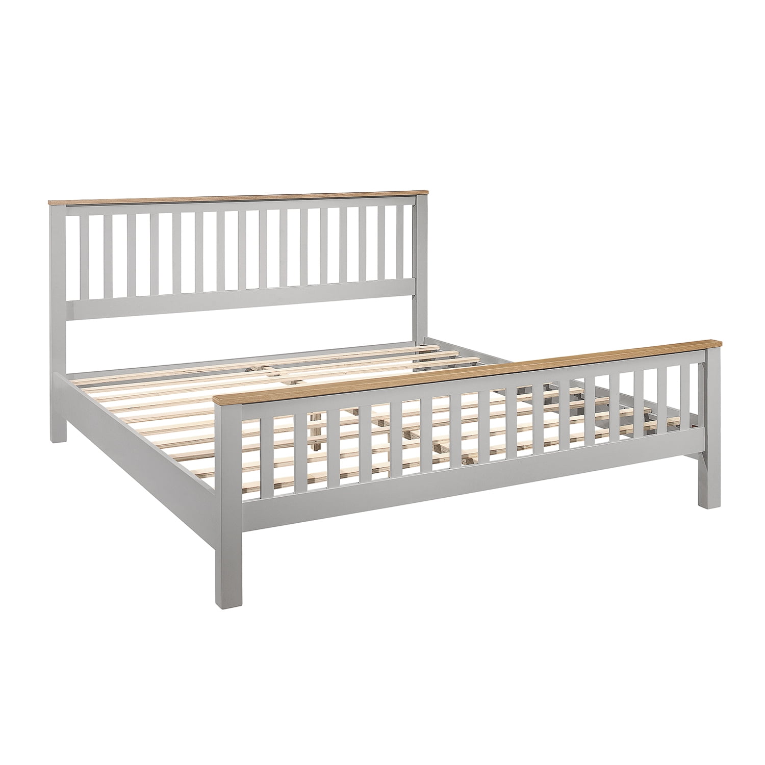 Kadyn 3 Pieces Country Gray with Oak Top Bedroom Sets, King Wood Bed with Headboard, Modern MDF Nightstand and Chest for bedroom. Gray Kadyn 3 Pieces Country Gray with Oak Top Bedroom Sets, King Wood Bed with Headboard, Modern MDF Nightstand and Chest for bedroom. Gray