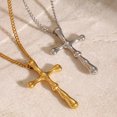 thumbnail image 2 of Stainless Steel Cross Shelf Necklace Pendant, 2 of 2