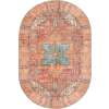 thumbnail image 3 of Unique Loom Timeless Collection Area Rug - Peter (4' 1" x 6' 1" Oval Rust Red/Blue), 3 of 8