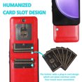 thumbnail image 5 of Allytech Galaxy S23 FE Case Wallet with Cards Slots, Luxury PU Leather Kickstand Cards Holder Anti-Scratch Shockproof Wallet Case Cover for Samsung Galaxy S23 FE - Red, 5 of 6