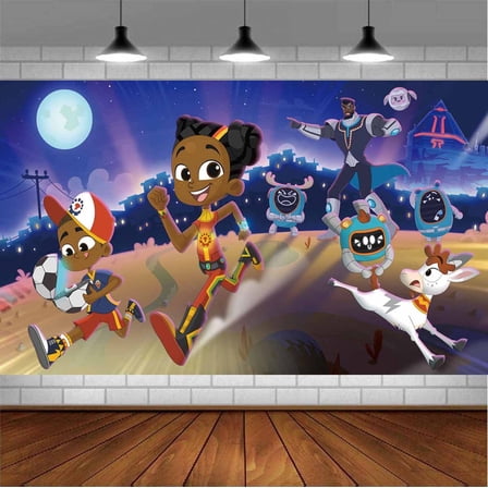 Super Sema Backdrop Banner Party Supplies Poster Movie Theme Background for Photography Birthday Decorations