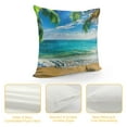 thumbnail image 4 of Orinice Palm Trees Ocean Graphic Decorative Cushion Throw Pillow Cover 22x22in, 4 of 5