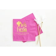 50pcs Fiesta Graduation Napkins, Personalized Cocktail Napkins, Graduation Party Decorations, Class of 2023 dinner napkins, dessert napkins, party napkins for reception disposable decorative 5"x5"