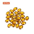 thumbnail image 3 of 25Pcs Acrylic Oval Gems 18x25 mm Flat Back Artificial Rhinestones for DIY Crafts Bead Wedding Party Amber, 3 of 6