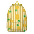 thumbnail image 1 of Yellow Pineapple Lover School Backpack, Tropical Fruit and Flower Pattern Lightweight Travel Backpack with Comfortable Carrying, 1 of 5