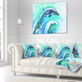 thumbnail image 2 of Designart Jumping Dolphin Watercolor - Animal Throw Pillow - 16x16, 2 of 4