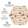 thumbnail image 4 of Balery 4 Pcs Cute Bee Gnomeleather Coasters Set, Drink Table Cup Coasters For Living Room Kitchen Coffee Decor, 4 of 9