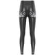 thumbnail image 4 of Pantalones de cintura alta con estampado de mano de esqueleto para mujer, mallas elásticas de piel sintética, ropa para discoteca y discoteca, pantalones de cuero con Control de barriga, 4 of 5