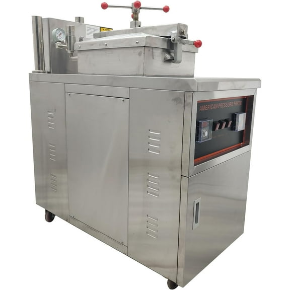 Commercial CNC High Pressure Chicken Fryer with Triple Safety Valve LPG Gas 45L