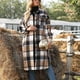 thumbnail image 2 of Abrigo de Mujer,Abrigo de Mujer Chaqueta con Estampado de Cuadros de Mujer Abrigo con Estampado de Cuadros de Mujer Durabilidad Mejorada, 2 of 7