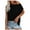 Black, variant on aidice T Shirts for Women Summer Round Neck Short Sleeve Basic Tops Loose Comfy Casual Shirts with Pockets