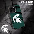 thumbnail image 2 of Michigan State Spartans HD Phone Case for Apple iPhone 15 Plus (Paint Stripe) by Affinity Bands, 2 of 2