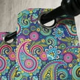 thumbnail image 3 of Ambesonne Navy and Blush Grommet Curtain, Vintage Paisley, 50" x 72", Pink Blue Yellow, 3 of 6