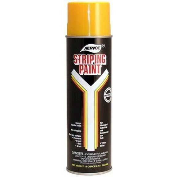 Aervoe 720 Yellow Line Striper Spray Paint - Lot of 12