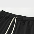 thumbnail image 5 of Men's Casual Sporty Capri Pants Lightweight Breathable Summer Beach Trousers Elastic Waist Comfortable Everyday Wear with Pockets Men's Pants Relaxed Fit Sweatpants Stretch, 5 of 7