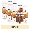 (3 pack) Keto Pint Peanut Butter Crunch Ice Cream Bars, No Added Sugar, 2.75 fl oz, 4 Count