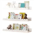 thumbnail image 2 of 4 Estantes Festoneados, Estanterías Flotantes Blancas de 15,6 Pulgadas para Guardería, Estantería Festoneada para Libros, Decoración de Pared para Niños., 2 of 5