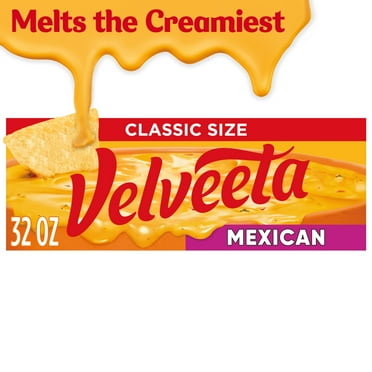 Velveeta Mexican Melting Cheese Dip & Sauce with Jalapeno Peppers, 32 oz Block