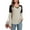 Beige Black, variant on Anyjoin Women's Long Sleeve Tunic Tops V Neck Color Block Tops Loose Casual Blouse