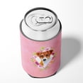 thumbnail image 4 of Jack Russell Terrier #2 Pink Flowers Can or Bottle Hugger, 4 of 5