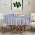 thumbnail image 3 of Clear Plastic Round Tablecloth Vinyl PVC Table Cloth Protector Oil Spill Proof Wipe Clean Table Cover for Dining Tables Parties Camping Crystal Clear, 3 of 7