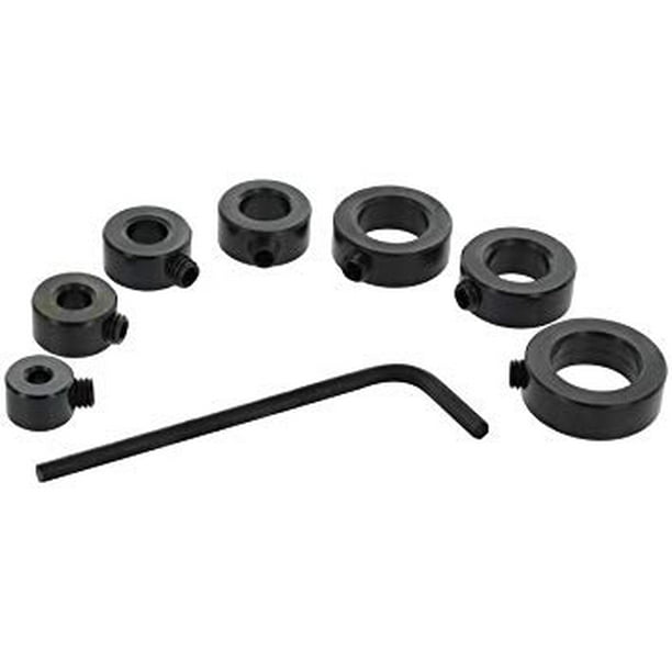 Drixet Drill Stop Bit Collar Set Kit Includes 1/8", 3/16”, 1/4”, 5/