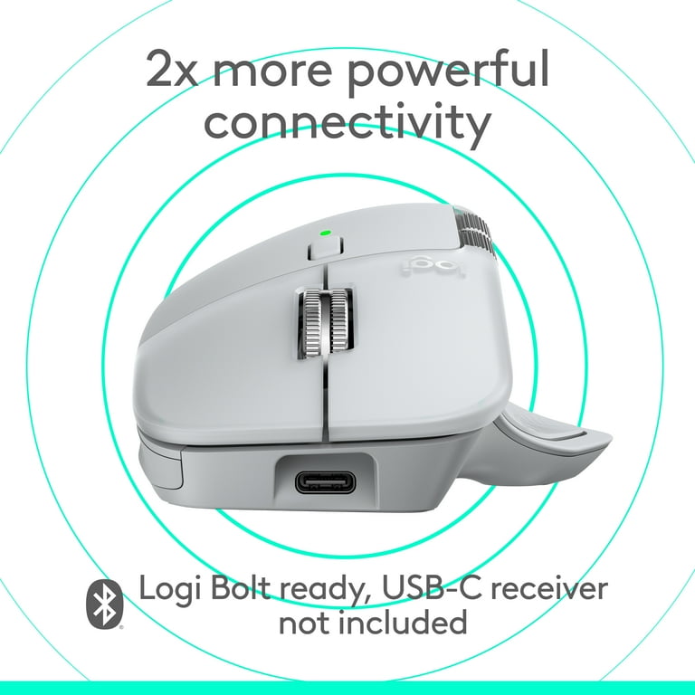 Logitech MX Master 4 for Mac, Ergonomic Wireless Mouse, White
